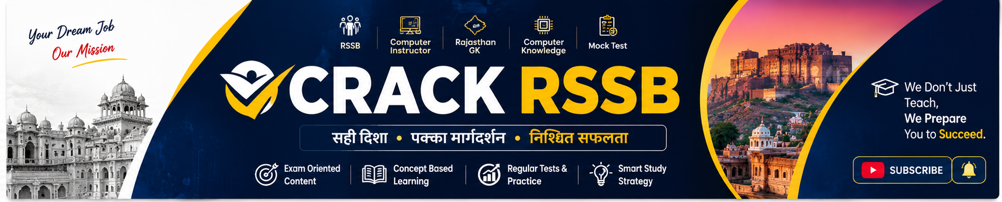 CrackRSSB Rajasthan exam preparation banner